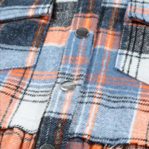 FINAL PRICE New plaid ruffle shacket - Picture 10 of 16